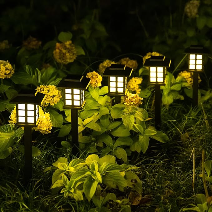 Solar Led Landscape Lights Outdoor Solar Pathway Lights(Solar House Shape Lamps ) - Image 2