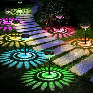 Outdoor Waterproof ABS Decorative Solar Stake Lights