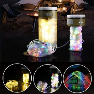 Multifunctional Portable Rechargeable LED  Camping String Light