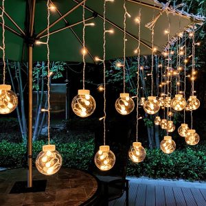 Outdoor Waterproof Garden Decoration Hanging Indoor Wishing Ball String Light