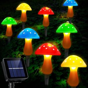 LED Outdoor Waterproof Garden Solar Mushroom Lawn Lamp