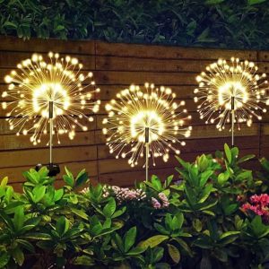 Outdoor Copper Wire String Garden Decoration Solar Fireworks Light