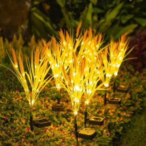 Outdoor Waterproof Garden Decoration Light Sensing Simulation Wheat Lamp