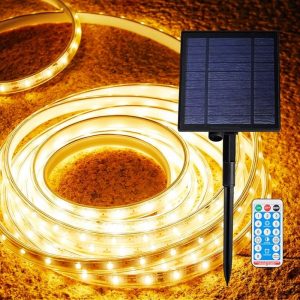 Outdoor Use Waterproof Light Rope Solar  Led Strip Lights(warm white)