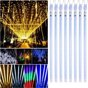 Led Tube Meteor Shower Lights Shooting Star String Light for Roof