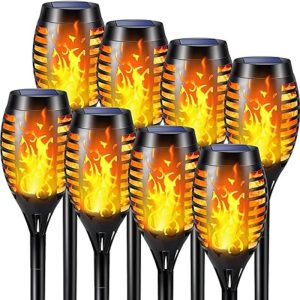 Outdoor Dancing Flames Lights Torch Flashlight Led Solar Flame Light