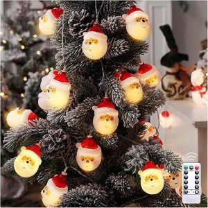 Outdoor Christmas Decorations Mini String Lights Santa Claus Christmas String Lights