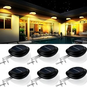 Outdoors Waterproof Solar Gutter Light Garden Patio Driveway Solar Fence Light