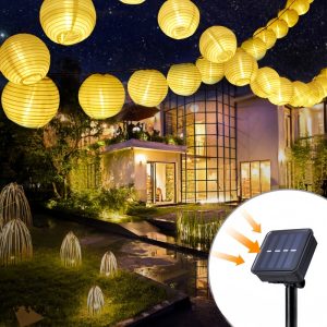 Solar Lantern String Lights Fair Lights Lantern Decoration for Christmas Garden Decorations