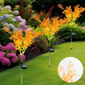 Outdoors Solar Flower Lawn Lamp Rape Blossom Light Solar Light Night Landscape Lights